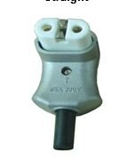 Band Heater Plug-Socket - MPI-ECF-90 (90º Angle)