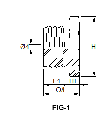 Hexagon Nipple Fitting - 1” BSP NIPPLE