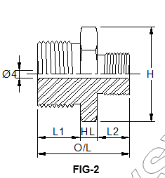 Hexagon Nipple Fitting - ½” BSP X ¼” BSP