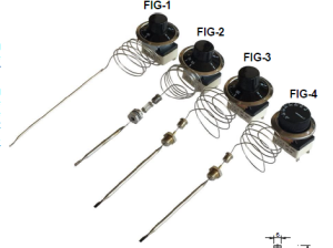 CAEM Thermostat Switch - TU-V - SPDT 30-110ºC-1/4" BSPT GLAND