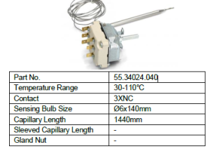 EGO 55.34 Thermostat - 55.34024.040