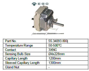 EGO 55.34 Thermostat - 55.34162.800